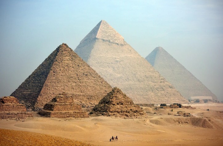 The great pyramids at Giza