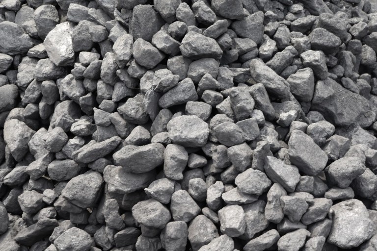 Pile of coal coke.