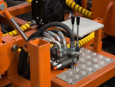An orange hydraulic system with many fluid power advantages