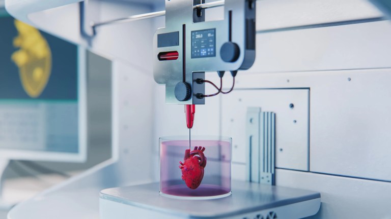 3D printing human heart concept