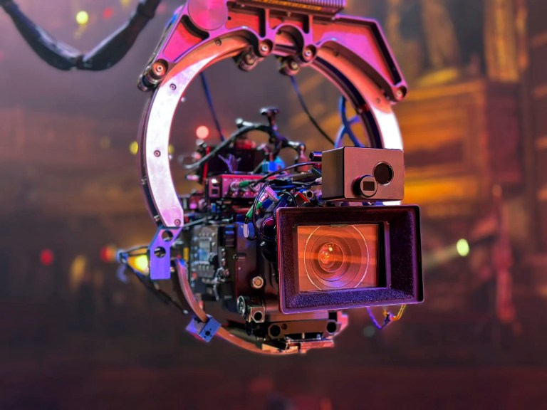 Movie camera in use following ISO TC 36 Standards