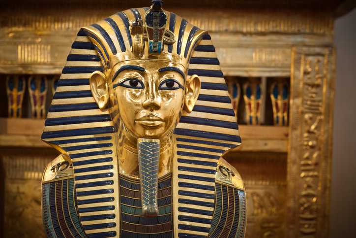 King Tut's funerary mask