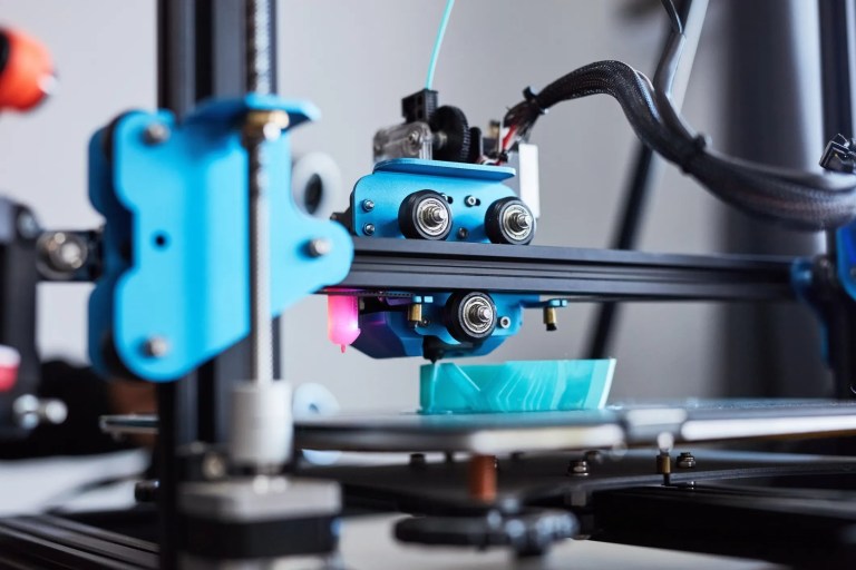 Blue 3D printing producing with additive manufacturing process