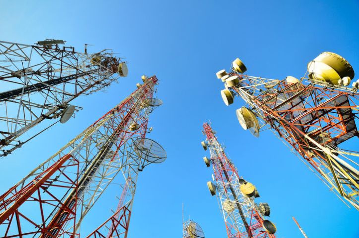 Electromagnetic interference being measured to IEEE/ANSI C63.2-2016 in large cell towers.