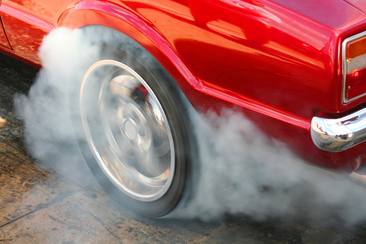 Vulcanized Rubber Tire Fire
