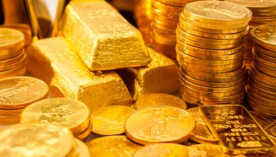 Stacks of gold indicate a scintillating precious metal in various forms.