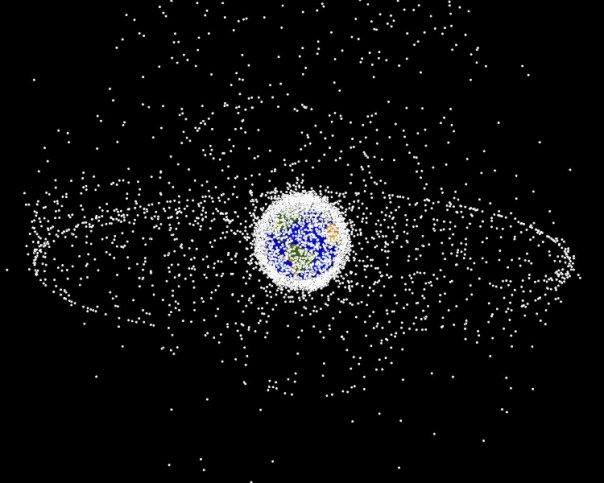 Space Debris Orbiting Earth Trash ISO