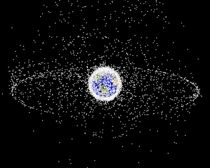 Space Debris Orbiting Earth Trash ISO