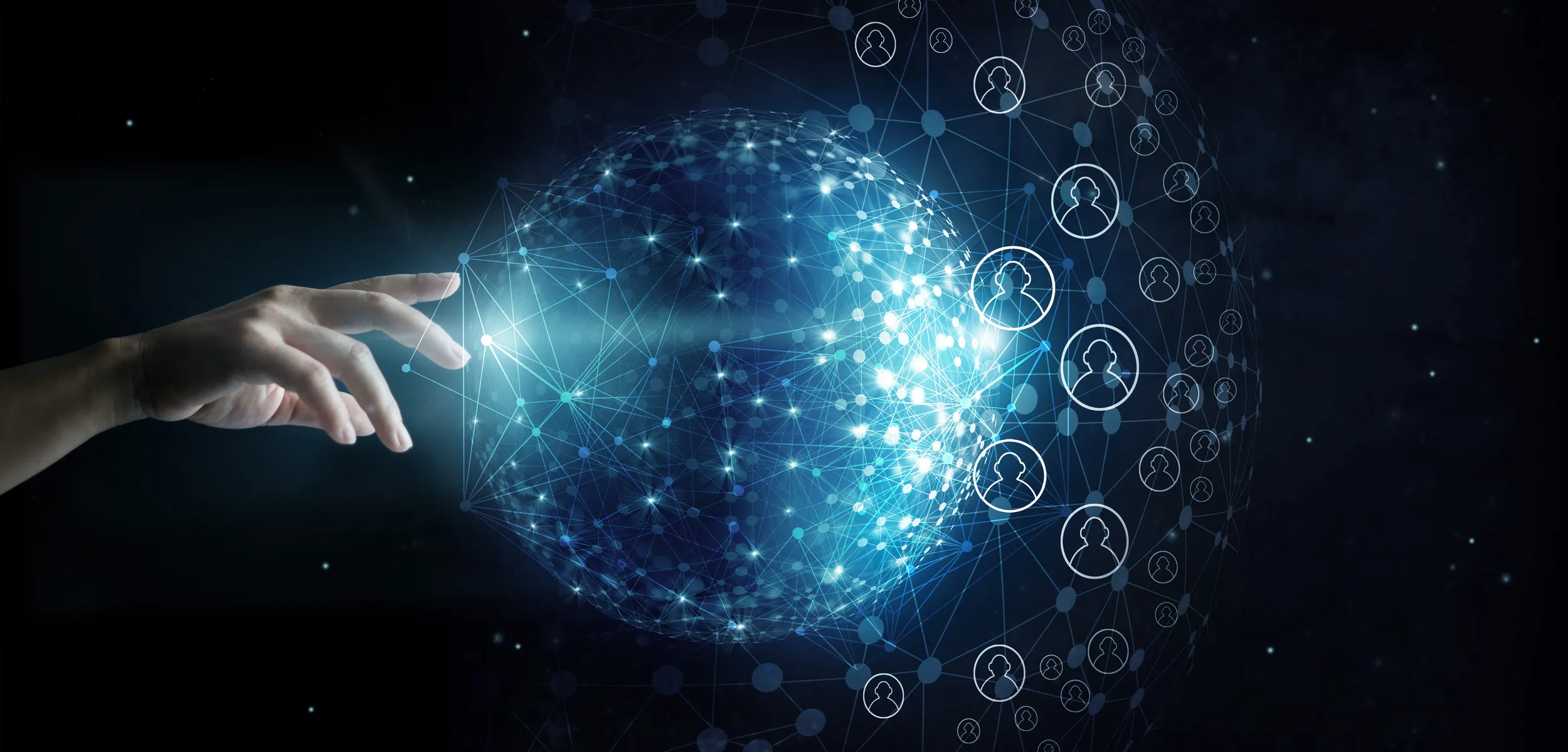 A globe of web connections through SQL and standards