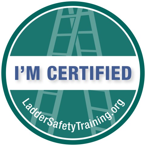 I'm Certified Ladder Safety Ambassador badge