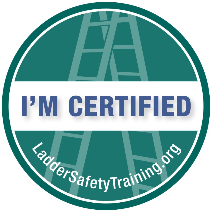 I'm Certified Ladder Safety Ambassador badge