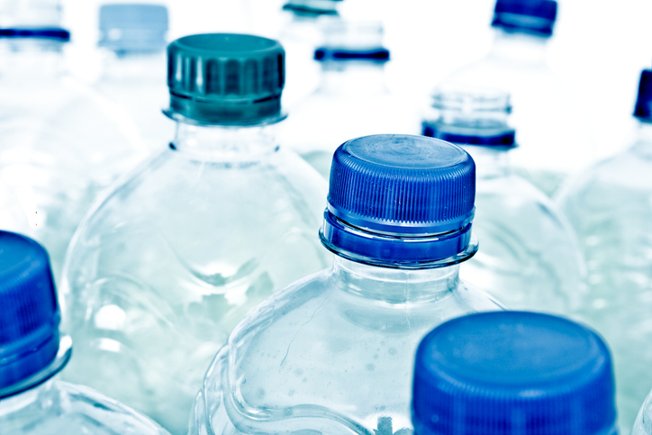 Plastic bottles with ASTM D7611-19 Resin Identification Codes