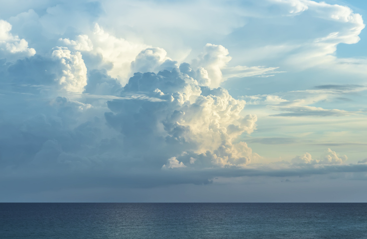A storm comes over the clouds and represents ISO 22301:2019 for business continuity management systems