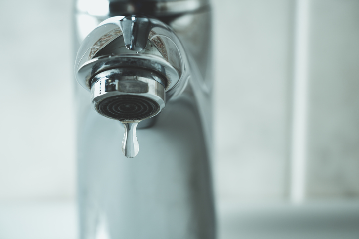 Dripping from faucet there's some crystal clear lead free water, define under NSF/ANSI 372 and the SWDA.