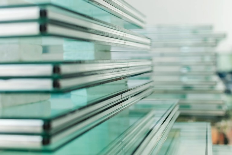 Sheets of glass tested to ANSI Z97.1 to have standards safety glazing material marking,