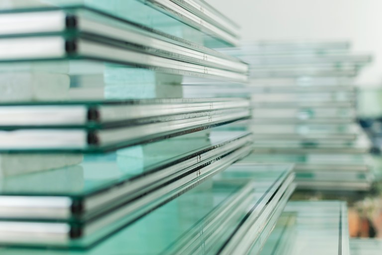 Sheets of glass tested to ANSI Z97.1 to have standards safety glazing material marking,