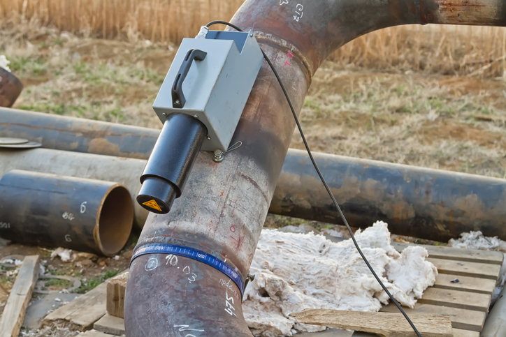 A monitor for x-radiology nondestructive testing (NDT) following ASTM E1316-22.