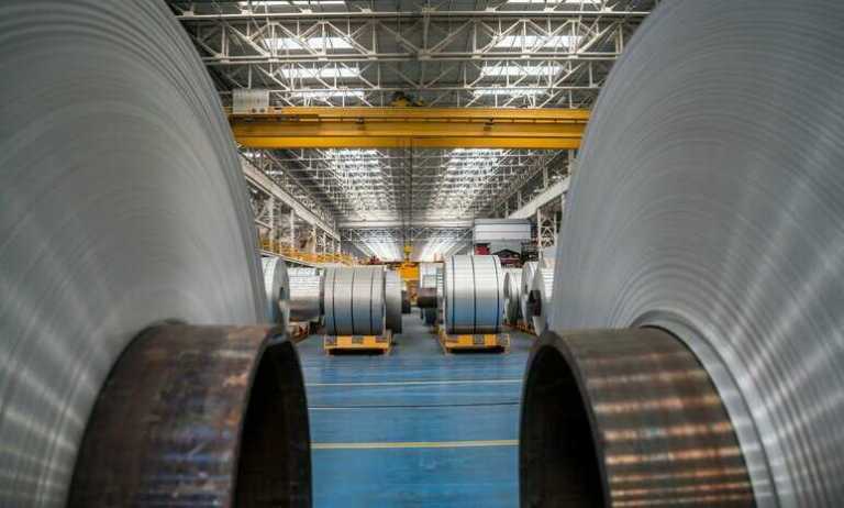 Metal rolls that have been tested to ASTM E18-24 Rockwell hardness test methods.