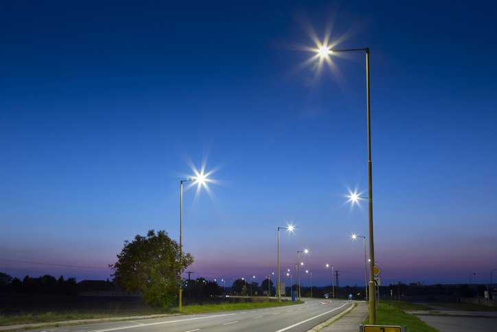 Public street lighting for security to prevent crime, adhering to IES G-1-22.