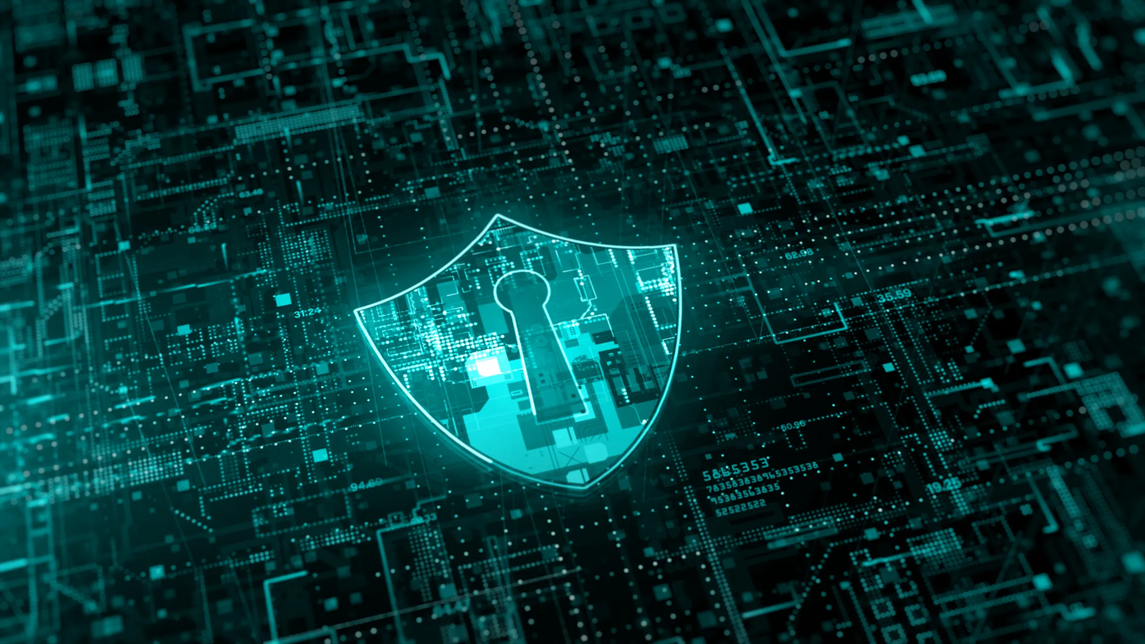 Security lock graphic representing the new ISO/IEC 27001:2022 changes.