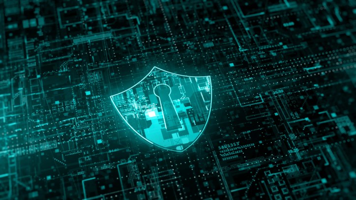 Security lock graphic representing the new ISO/IEC 27001:2022 changes.