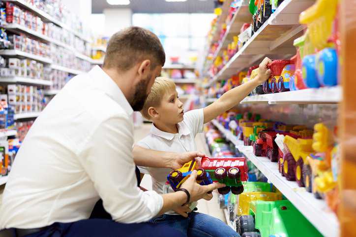 Toy truck, a consumer product, adhering to ANSI Z535.6-2011 (R2017) requirements for collateral materials.