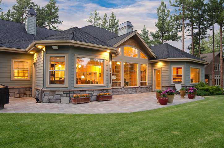 Residential house adhering to energy performance specifications in ISO 15928-5:2013