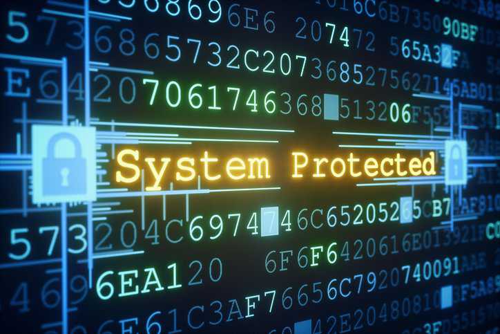 nformation technology security concept showcasing strong security controls to protect data that adheres to IT requirements in ISO/IEC 27014:2020.