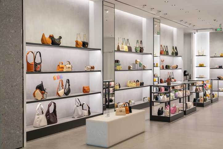 Luxury retail store with merchandise LED lighting that adheres to ANSI/IES RP-2-20.