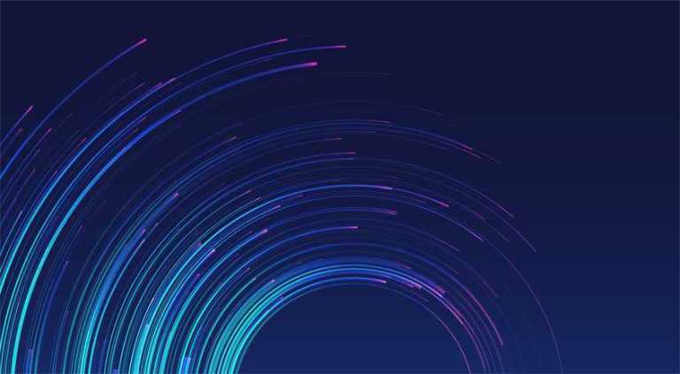 Growing blue circular lines representing the SDOs of the standards community.