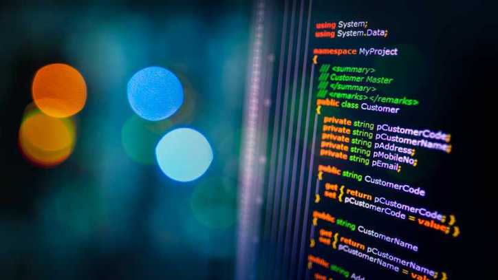 C++ sharp programming language source code example on monitor, adhering to ISO/IEC 14882:2024 requirements.