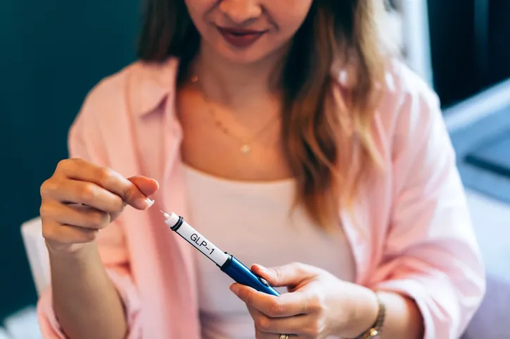 GLP-1 injection pen illustrating standards for pharmaceutical manufacturing and medical device quality.