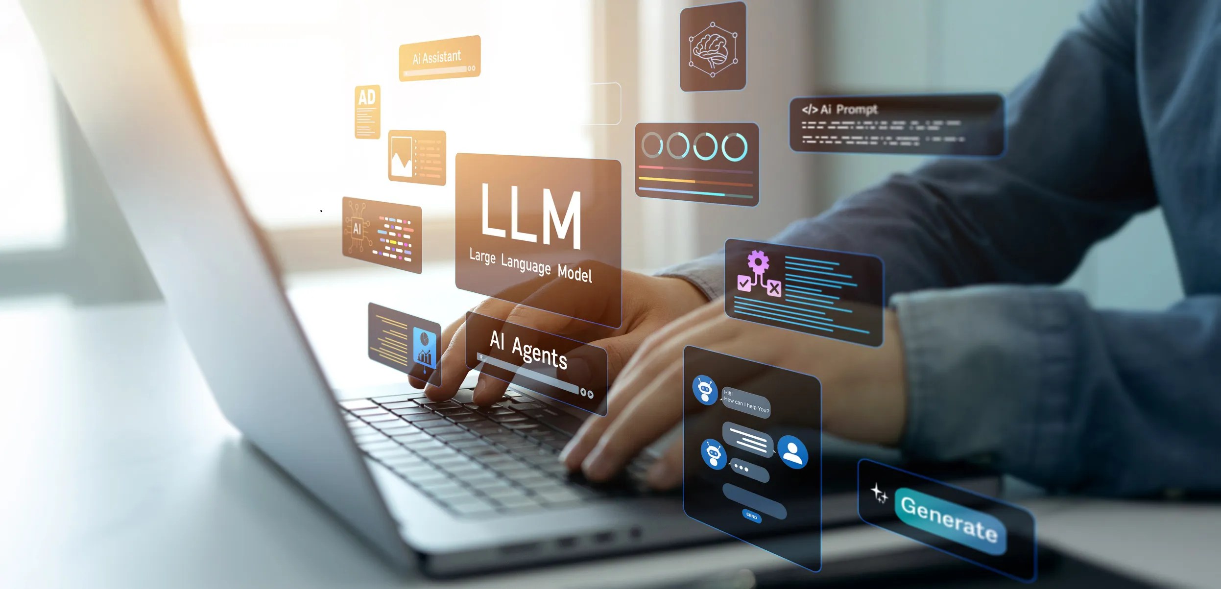 Visualizing the environmental impact of large language models (LLMs): balancing AI innovation with sustainable practices.