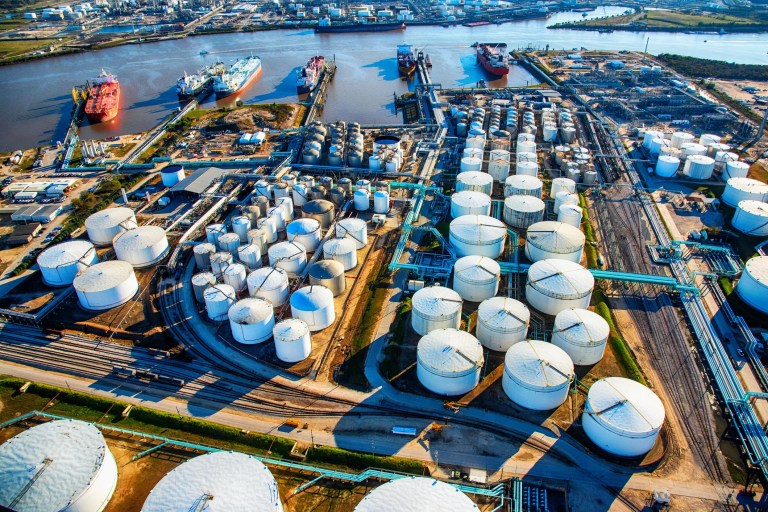 Utility infrastructure including power transmission lines, substations, and pipelines representing long-term asset depreciation and cost recovery in public utility accounting under AGA A42013.