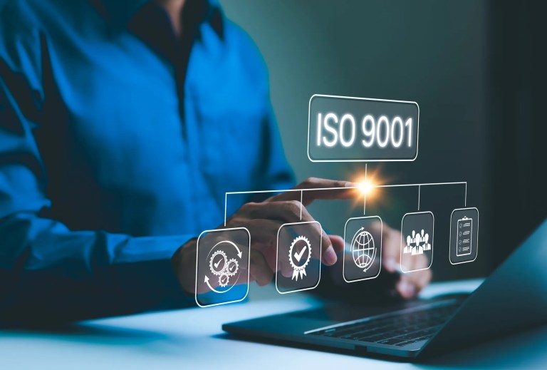 Business using the revised ISO 9001:2026 to enhance their quality management system with digital transformation, resilience, ethics, and sustainability concepts.