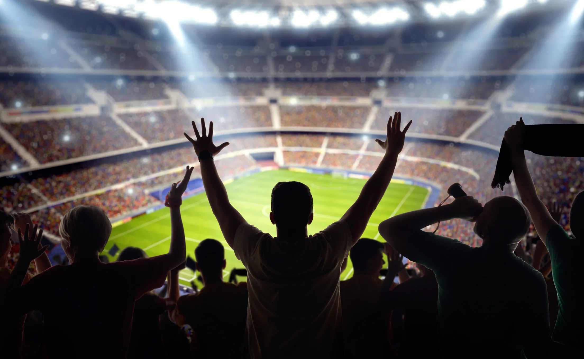 Modern FIFA World Cup stadium packed with spectators, illustrating engineering standards for structural safety, wind resistance, and sustainable design systems.